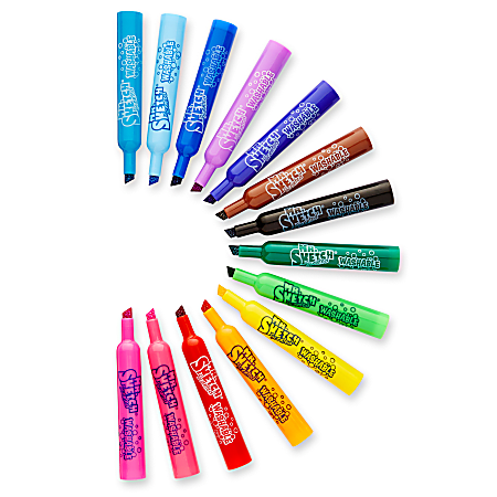 Mr. Sketch Scented Markers Chisel Point Assorted Pack Of 14
