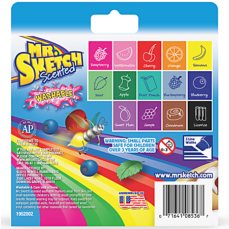 Mr. Sketch Pink Watermelon Chisel Scented Marker Sold Individually