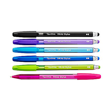 Paper Mate® InkJoy™ 2-in-1 Stylus Pen, Assorted Barrel, Pack of 24