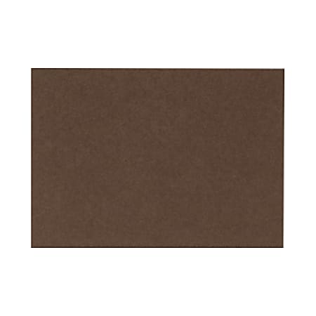 LUX Mini Flat Cards, #17, 2 9/16" x 3 9/16", Chocolate Brown, Pack Of 50
