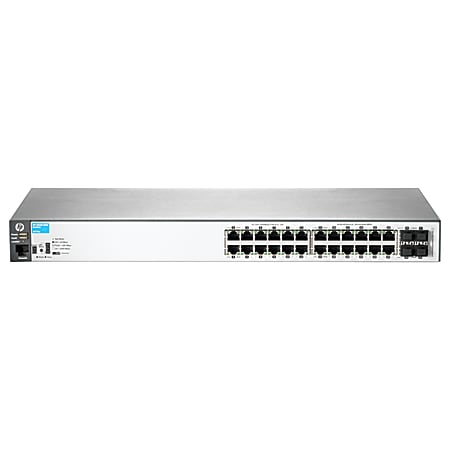 HPE 2530-48G Switch - 48 Ports - Manageable - Gigabit Ethernet - 10/100/1000Base-T - 2 Layer Supported - 4 SFP Slots - Power Supply - Twisted Pair - 1U High - Desktop, Rack-mountable, Wall Mountable - Lifetime Limited Warranty