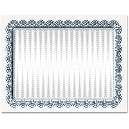 Geographics Parchment Paper Certificates Natural Diplomat Border 8 12 x