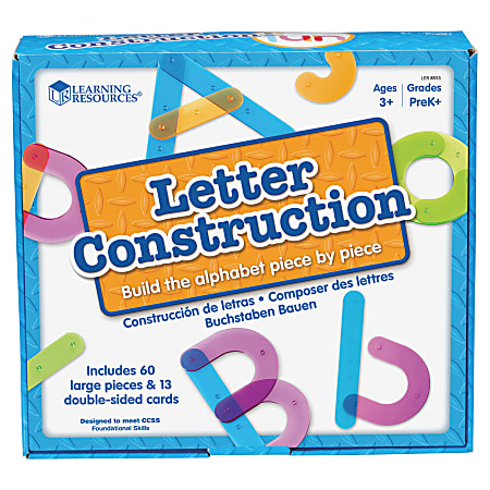 Learning Resources® Letter Construction Activity Set, Pre-K - Grade 4