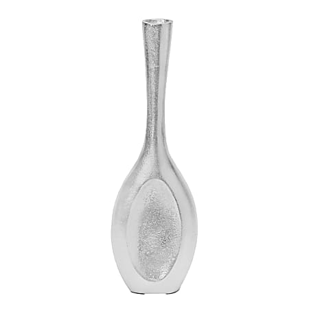 Anji Mountain Small Vase, 8"H x 2-5/8"W x 1-1/2”D, Silver
