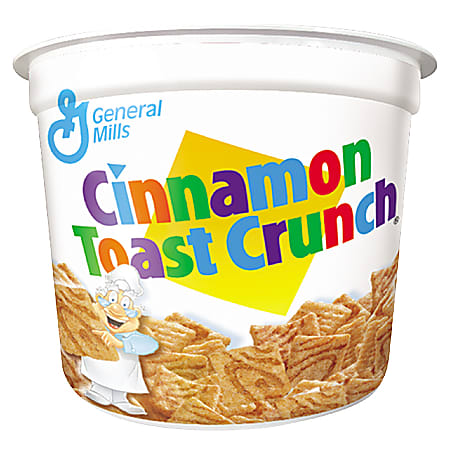 Cinnamon Toast Crunch Cereal, Single-Serve 2.0oz Cup, 6/Pack