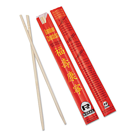 Royal Paper Bamboo Chopsticks, 9", Natural, Pack Of 1,000 Chopsticks