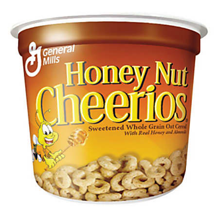 Honey Nut Cheerios Cereal In A Cup 1.83 Oz Pack Of 6 - Office Depot