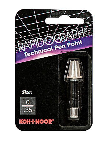 Koh-I-Noor Rapidograph No. 72D Replacement Point, 0, 0.35 mm