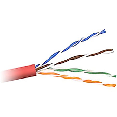 Belkin Cat. 5E STP Bulk Patch Cable - 1000ft - Red