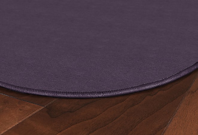 Flagship Carpets Americolors Rug, Oval, 4' x 6', Pretty Purple