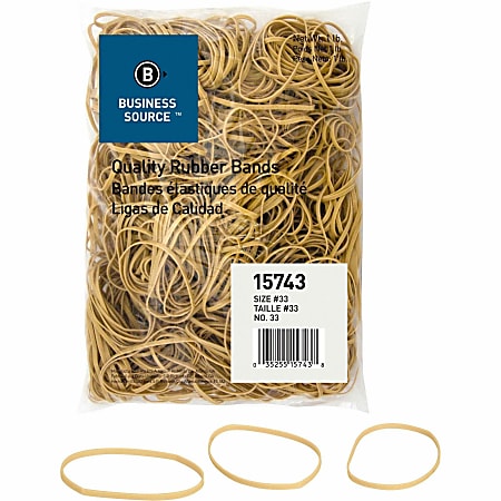 Business Source Quality Rubber Bands - Size: #32 - 3 Business Source Quality Rubber Bands - Size: #32 - 3