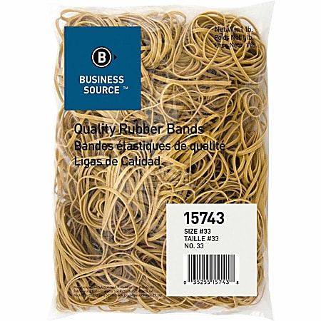 Business Source Quality Rubber Bands - Size: #33 - 3.5 Business Source Quality Rubber Bands - Size: #33 - 3.5