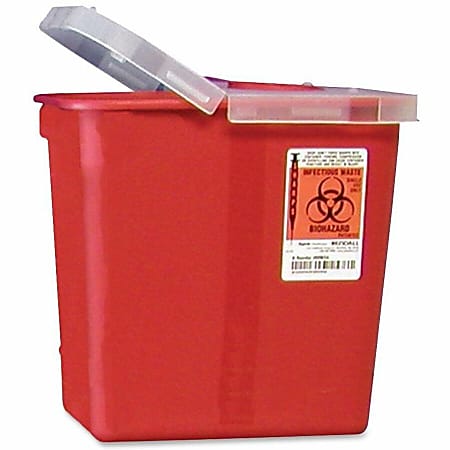 Unimed Kendall Sharps Container With Lid, 2 Gallons