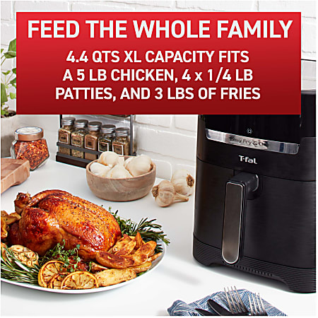 T-Fal Easy Fry Grill XL 2-in-1 Air Fryer Combo - Black