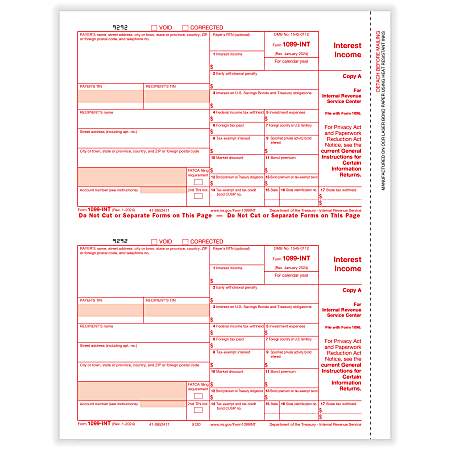 ComplyRight&reg; W-2 Tax Forms, Employee&rsquo;s Copies B, C &amp; 2 Combined, 3-Up (W-Style), 8-1/2" x 11", Pack Of 50 Forms, 52105025