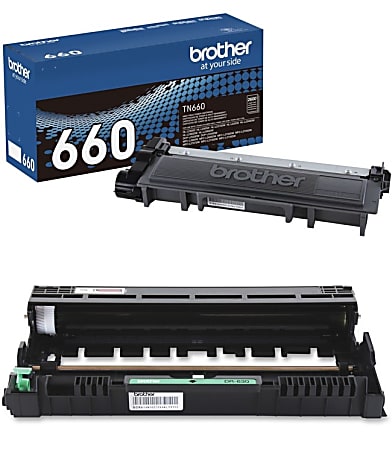 Brother® TN660 High-Yield Black Toner Cartridge And DR-630