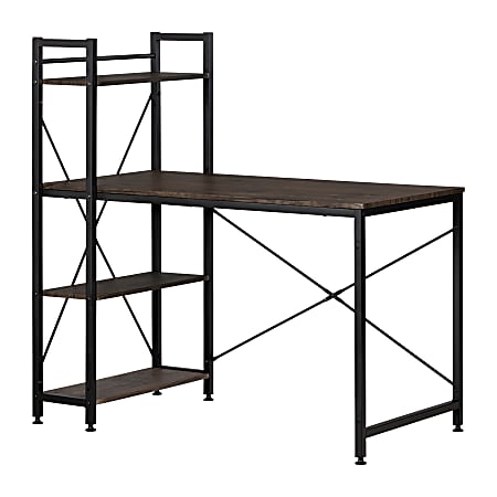 South shore evane industrial deals desk with storage