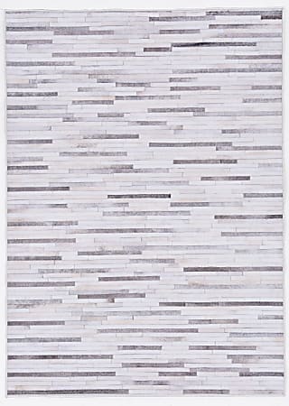 Linon Home Décor Products Bingham Area Rug, 3' x 5', Bonner, Gray/Ivory
