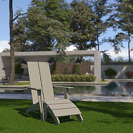 Composite adirondack sales chairs with footrest