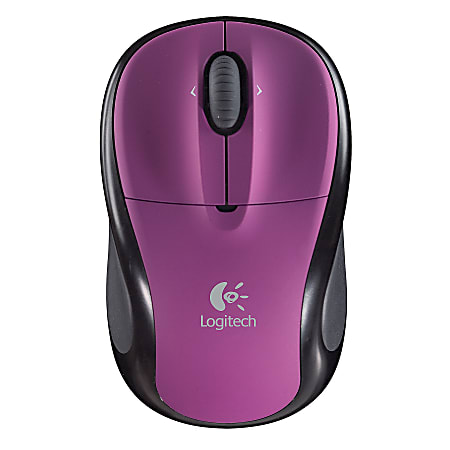 Logitech® V220 Cordless Optical Mouse For Notebooks, Purple