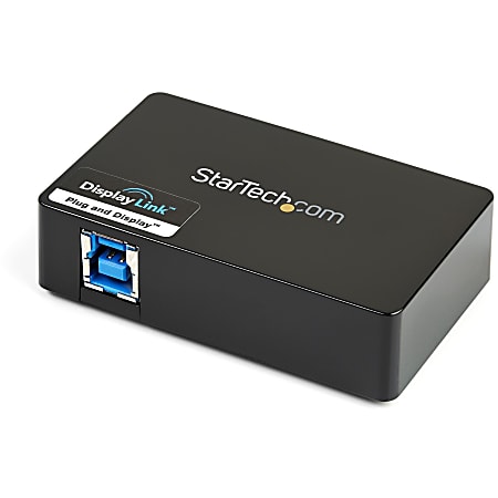 StarTech.com USB 3.0 to HDMI® and DVI Dual Monitor External Video Card Adapter - Connect an HDMI and DVI-I-equipped display through a USB 3.0 port,