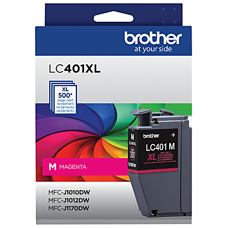 Brother® LC401XL High-Yield Magenta Ink Cartridge, LC401XLM