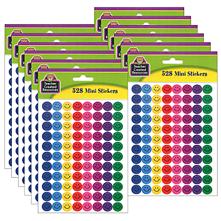 Teacher Created Resources® Mini Stickers, Happy Faces, 528