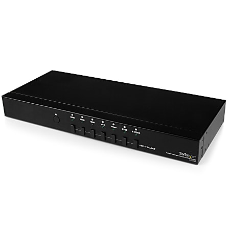 StarTech.com Multiple Video Input with Audio to HDMI Scaler Switcher - HDMI / VGA / Component - Share an HDMI display between multiple analog or digital video sources (e.g VGA - Component - S-Video - Composite - HDMI) - HDMI Scaler Switcher