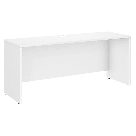 Bush Business Furniture Studio C 72"W Credenza Computer Desk, White, Standard Delivery