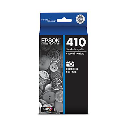 Epson® 410 Claria® Premium Photo Black Ink Cartridge, T410120-S
