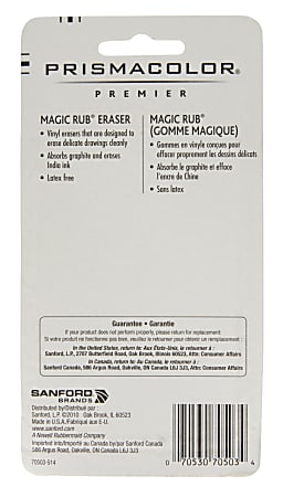 Pack Of 3 Beige NEW Prismacolor Magic Rub Vinyl Erasers 