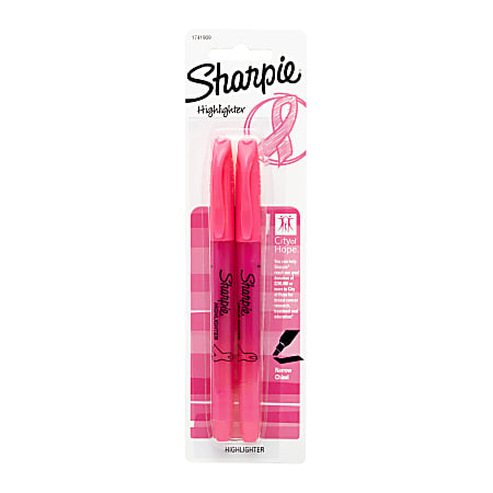 Sharpie® Accent® Highlighters, Pink Ribbon, Pack Of 2