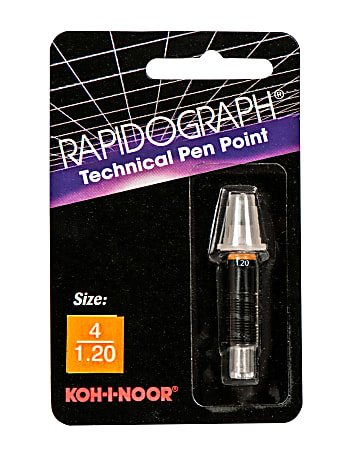 Koh-I-Noor Rapidograph No. 72D Replacement Point, 4, 1.2 mm