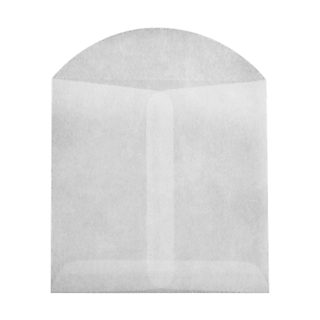 LUX Open-End Envelopes, 4" x 4", Flap Closure, Glassine, Pack Of 1,000