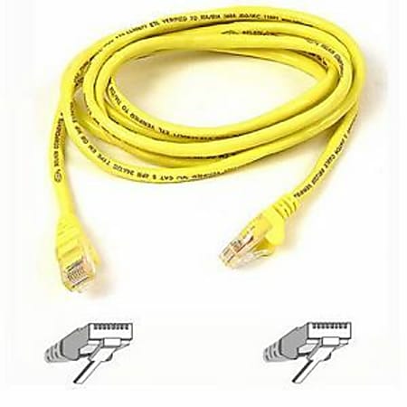 Belkin Cat5e Patch Cable - RJ-45 Male Network - RJ-45 Male Network - 6ft - Yellow