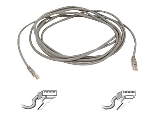 Belkin - Patch cable - RJ-45 (M) to RJ-45 (M) - 10 ft - UTP - CAT 5e - molded - gray - for Omniview SMB 1x16, SMB 1x8; OmniView IP 5000HQ; OmniView SMB CAT5 KVM Switch
