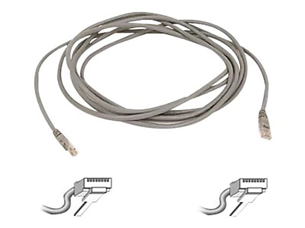 Belkin - Patch cable - RJ-45 (M) to RJ-45 (M) - 10 ft - UTP - CAT 5e - molded - gray -  - A3L79110M