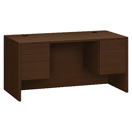 HON® 10500 Series 4 Drawer Desk, 60" x 30", Mocha