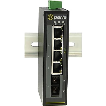 Perle IDS-105F-M2SC2-XT - Industrial Ethernet Switch - 5 Ports - 100Base-TX, 100Base-FX - 2 Layer Supported - Wall Mountable, Rail-mountable, Panel-mountable - 5 Year Limited Warranty