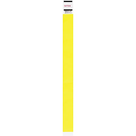 100 Tyvek-Bänder-Wristbands--neongelb/neon yellow/jaune fluo 