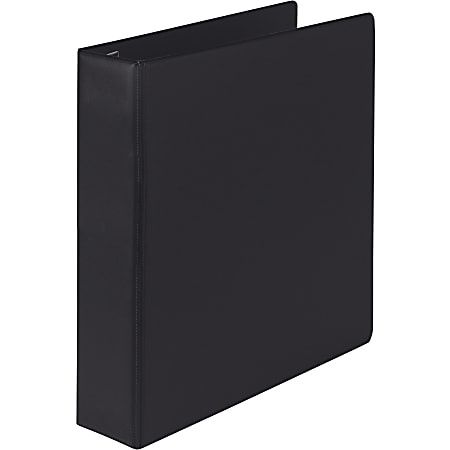 Samsill® Earth's Choice Label Holder 3-Ring Binder, 2" D-Rings, Black