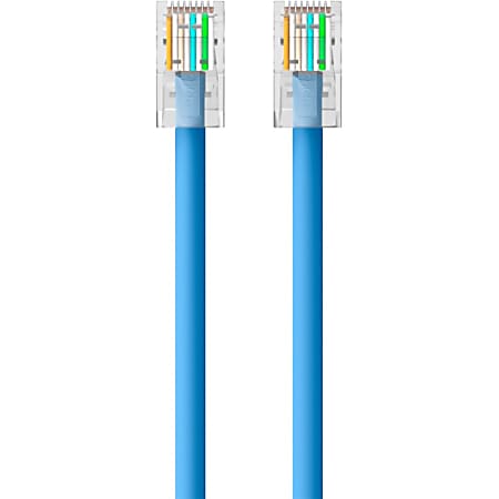 Belkin Cat5e Patch Cable - RJ-45 Male Network - RJ-45 Male Network - 1ft - Blue, A3L79101BLU