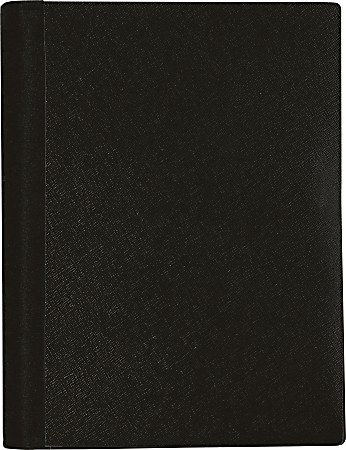 Office Depot® Brand Stellar Notebook With Spine Cover, 6" x 9-1/2", 3 Subject, College Ruled, 120 Sheets, Black