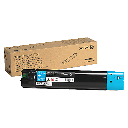 Xerox® 6700 Cyan High Yield Toner Cartridge, 106R01507