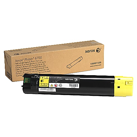 Xerox® 6700 High-Yield Yellow Toner Cartridge, 106R01509