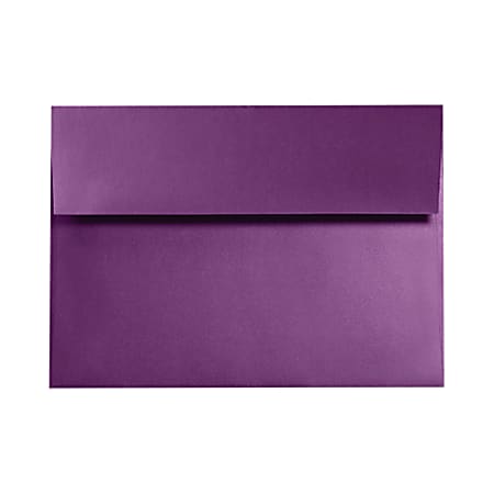 LUX Invitation Envelopes, A7, Gummed Seal, Purple Power, Pack Of 50
