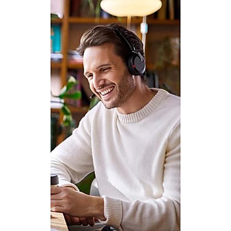 Jabra Evolve2 65 Flex Headset Stereo Wireless Bluetooth 98.4 ft 20 Hz 20  kHz On ear Binaural Supra aural MEMS Technology Noise Cancelling Microphone  Noise Canceling - Office Depot