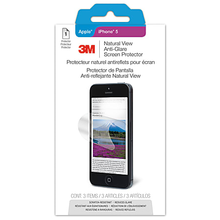 3M™ Natural View Anti-Glare Screen Protector For Apple® iPhone® 5