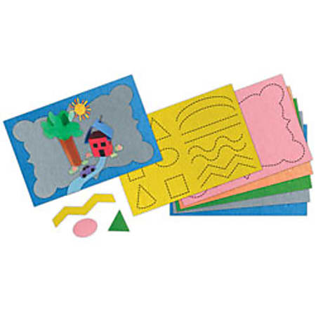 Roselle's™ World Crafty Construction Paper™ Level 1/2 — Shape Discovery, Pack Of 60 Sheets