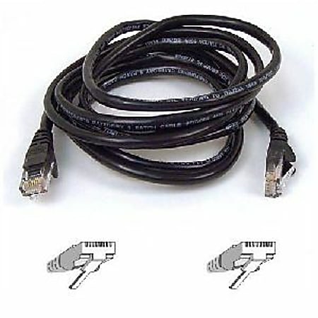 Belkin Cat5e Patch Cable - RJ-45 Male - RJ-45 Male - 6ft - Black